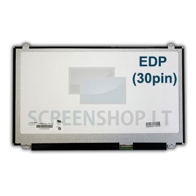 Nešiojamo kompiuterio ekranas matrica 15.6″ 1366×768 HD LED 30pin Slim EDP Nešiojamo kompiuterio ekranas matrica 15.6″ 1366×768 HD LED 30pin Slim EDP