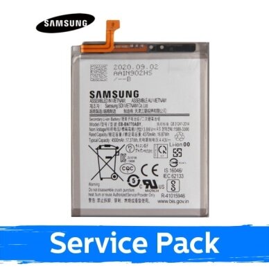 Akumuliatorius skirtas Samsung N770 Note 10 Lite / EB-BN770ABY (Service Pack) Akumuliatorius skirtas Samsung N770 Note 10 Lite / EB-BN770ABY (Service Pack)