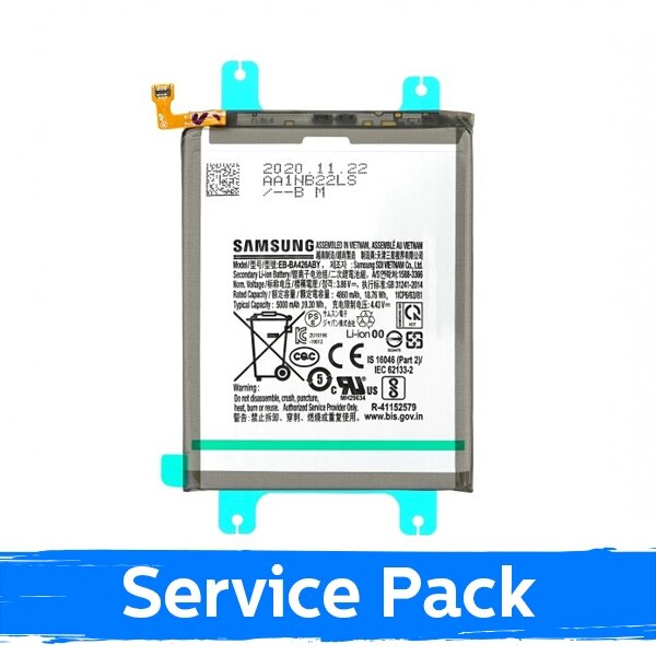 Akumuliatorius skirtas Samsung A426 A42 5G / A326 A32 5G / M325 / M225 / A725 A72 EB-BA426ABY (Service Pack) Akumuliatorius skirtas Samsung A426 A42 5G / A326 A32 5G / M325 / M225 / A725 A72 EB-BA426ABY (Service Pack)