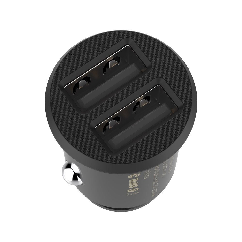 Automobilinis įkroviklis Baseus "Grain Mini" juodas (2xUSB / 3.1A) Automobilinis įkroviklis Baseus "Grain Mini" juodas (2xUSB / 3.1A)
