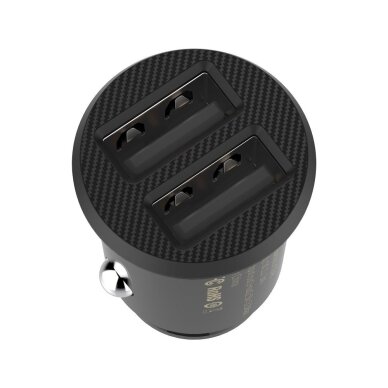 Automobilinis įkroviklis Baseus "Grain Mini" juodas (2xUSB / 3.1A) Automobilinis įkroviklis Baseus "Grain Mini" juodas (2xUSB / 3.1A)