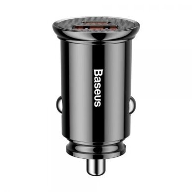 Automobilinis įkroviklis Baseus"CCALL-YS01" juodas 30W (1xPD / 1xQC3.0) Automobilinis įkroviklis Baseus"CCALL-YS01" juodas 30W (1xPD / 1xQC3.0)