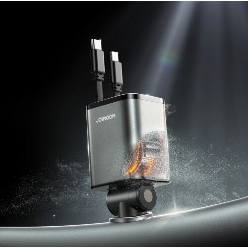 Automobilinis įkroviklis Joyroom "JR-CCL05" juodas 30W (1xPD / 1xQC3.0) + "Lightning" ir "Type-C" laidai 3 Automobilinis įkroviklis Joyroom "JR-CCL05" juodas 30W (1xPD / 1xQC3.0) + "Lightning" ir "Type-C" laidai 3