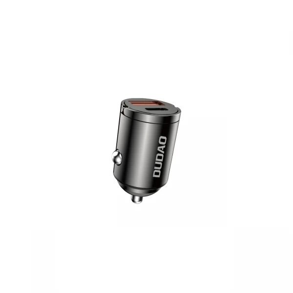 Automobilinis įkroviklis Dudao "R3MAX" juodas 48W (1xPD / QC3.0)
