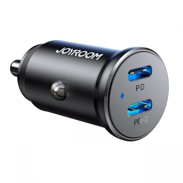 Automobilinis įkroviklis Joyroom "JR-CCN06" juodas 30W (2xPD) Automobilinis įkroviklis Joyroom "JR-CCN06" juodas 30W (2xPD)