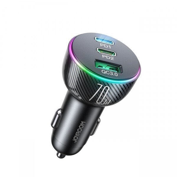 Automobilinis įkroviklis Joyroom "JR-CL26" juodas 70W (2xPD / 1xQC3.0) Automobilinis įkroviklis Joyroom "JR-CL26" juodas 70W (2xPD / 1xQC3.0)