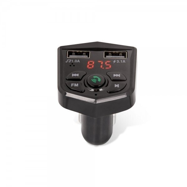 Automobilinis įkroviklis Maxlife "MXFT-02" juodas 3.1A (2xUSB / FM moduliatorius / USB laikmena) Automobilinis įkroviklis Maxlife "MXFT-02" juodas 3.1A (2xUSB / FM moduliatorius / USB laikmena)