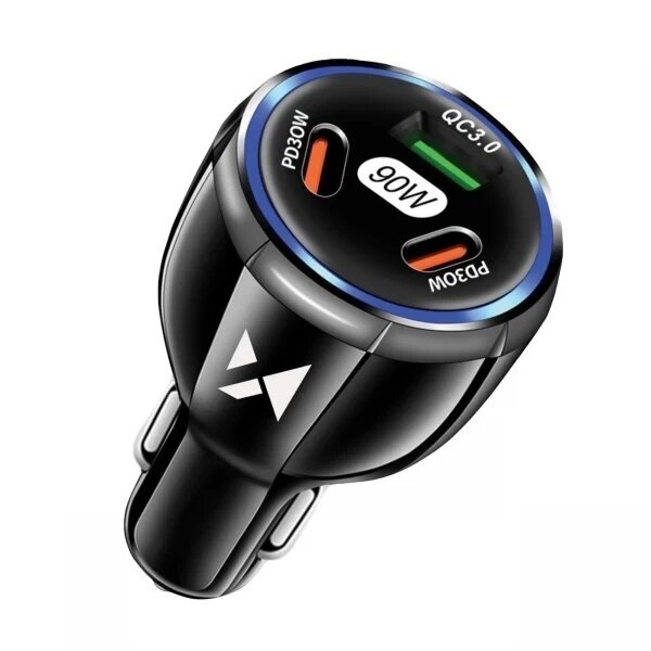 Automobilinis įkroviklis Wozinsky "WCCCA" juodas 90W (2xPD / 1xQC3.0) Automobilinis įkroviklis Wozinsky "WCCCA" juodas 90W (2xPD / 1xQC3.0)
