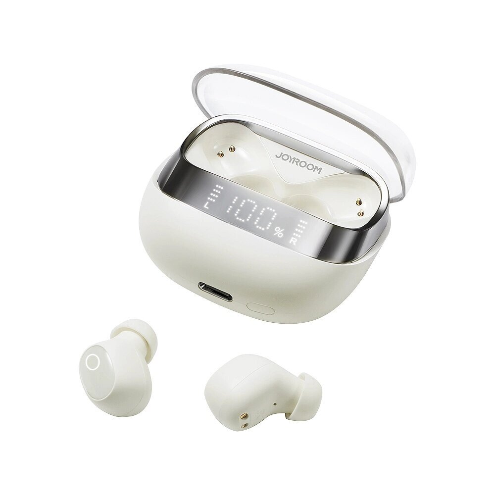Belaidė laisvų rankų įranga Joyroom "JR-DB2" balta (Bluetooth 5.3) Belaidė laisvų rankų įranga Joyroom "JR-DB2" balta (Bluetooth 5.3)