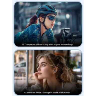 Belaidė laisvų rankų įranga Essager "TWS" juoda (Double Noise Cancelling / Bluetooth 5.3)