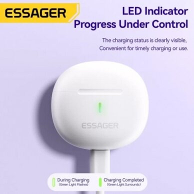 Belaidė laisvų rankų įranga Essager "Shine ES-07" violetinė 2