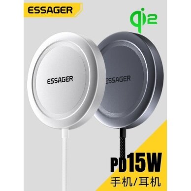 Belaidė laisvų rankų įranga Essager "TWS" juoda (Double Noise Cancelling / Bluetooth 5.3) 8