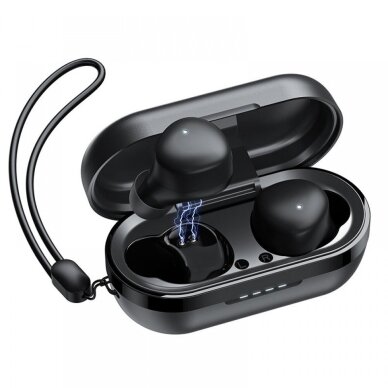 Belaidė laisvų rankų įranga Joyroom "JR-TL1 Pro" juoda (Bluetooth 5.1 / Waterproof IPX7) Belaidė laisvų rankų įranga Joyroom "JR-TL1 Pro" juoda (Bluetooth 5.1 / Waterproof IPX7)