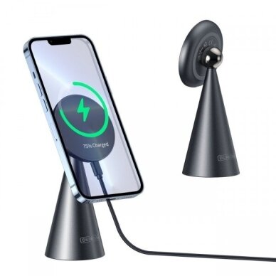 Bevielis įkroviklis Duzzona "W3" pilkas 15W (skirta iPhone / Magsafe Compatible) Bevielis įkroviklis Duzzona "W3" pilkas 15W (skirta iPhone / Magsafe Compatible)