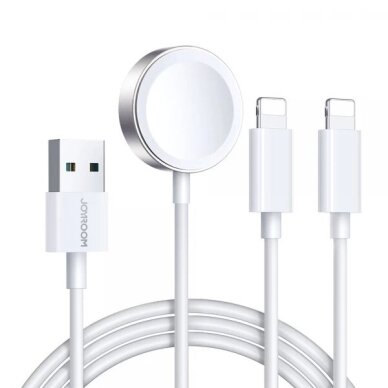 Bevielis įkroviklis Joyroom "S-IW007" baltas 120cm su prailginimu 3in1 (skirtas Apple Watch) Bevielis įkroviklis Joyroom "S-IW007" baltas 120cm su prailginimu 3in1 (skirtas Apple Watch)