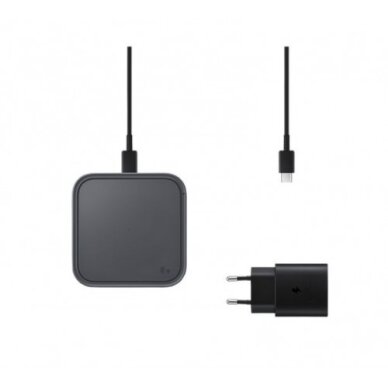 Bevielis įkroviklis Samsung EP-P2400TBEGEU juodas 15W (su įkrovikliu ir laidu komplekte) / 100% Genuine / 1