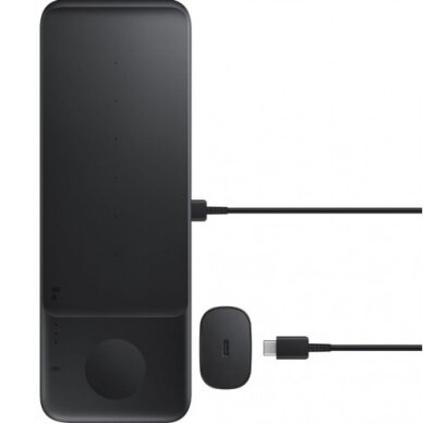 Bevielis įkroviklis Samsung "Trio" EP-P6300TWEGEU baltas 25W (su įkrovikliu ir laidu komplekte) / 100% Genuine / 4 Bevielis įkroviklis Samsung "Trio" EP-P6300TWEGEU baltas 25W (su įkrovikliu ir laidu komplekte) / 100% Genuine / 4