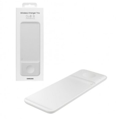 Bevielis įkroviklis Samsung "Trio" EP-P6300TWEGEU baltas 25W (su įkrovikliu ir laidu komplekte) / 100% Genuine / Bevielis įkroviklis Samsung "Trio" EP-P6300TWEGEU baltas 25W (su įkrovikliu ir laidu komplekte) / 100% Genuine /