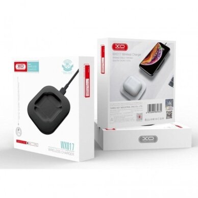 Bevielis įkroviklis XO "WX017" baltas 10W (skirta Airpods 2 / Airpods Pro) 2