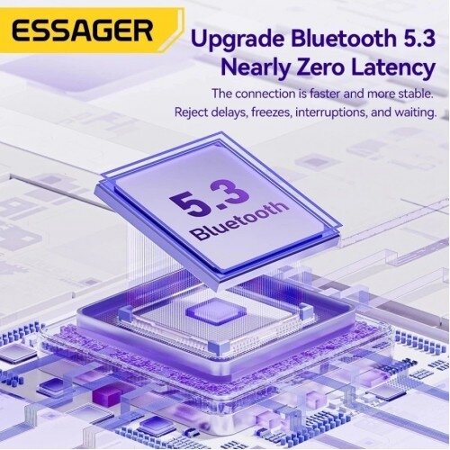 Belaidė laisvų rankų įranga Essager "Shine ES-07" violetinė 3