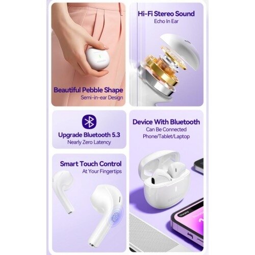Belaidė laisvų rankų įranga Essager "Shine ES-07" violetinė 4