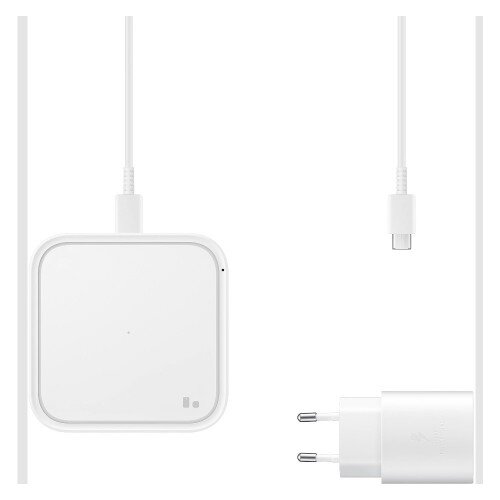 Bevielis įkroviklis Samsung EP-P2400TWEGEU baltas 15W (su įkrovikliu ir laidu komplekte) / 100% Genuine / Bevielis įkroviklis Samsung EP-P2400TWEGEU baltas 15W (su įkrovikliu ir laidu komplekte) / 100% Genuine /