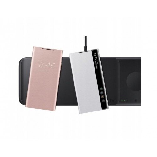 Bevielis įkroviklis Samsung "Trio" EP-P6300TWEGEU baltas 25W (su įkrovikliu ir laidu komplekte) / 100% Genuine / 2 Bevielis įkroviklis Samsung "Trio" EP-P6300TWEGEU baltas 25W (su įkrovikliu ir laidu komplekte) / 100% Genuine / 2