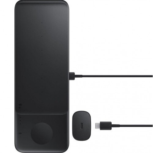 Bevielis įkroviklis Samsung "Trio" EP-P6300TWEGEU baltas 25W (su įkrovikliu ir laidu komplekte) / 100% Genuine / 4 Bevielis įkroviklis Samsung "Trio" EP-P6300TWEGEU baltas 25W (su įkrovikliu ir laidu komplekte) / 100% Genuine / 4