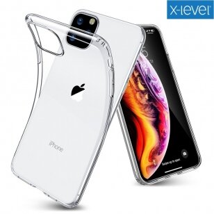 Dėklas X-Level Antislip / O2 Apple iPhone 15 Pro Max skaidrus