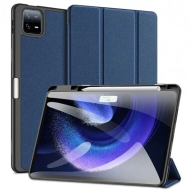 Dėklas Dux Ducis "Domo" skirtas Samsung X700 / X706 (Tab S8) / T870 / T875 / T876 (Tab S7) mėlynas