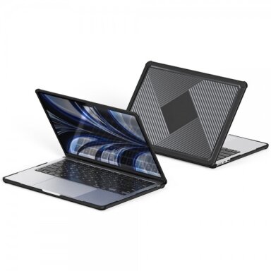 Dėklas Dux Ducis "LCGH" skirtas Apple MacBook Air 13.6" (2022/2024/2025) juodas