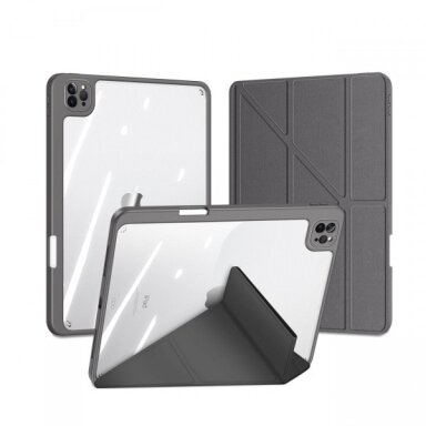 Dėklas Dux Ducis "Magi" skirtas Apple iPad Air 11 (2024) / Air 11 (2025) / Air 4 / Air 5 / iPad Pro 11 (2018 / 2020 / 2021 / 2022) pilkas