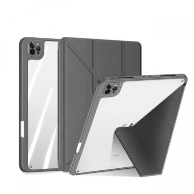 Dėklas Dux Ducis "Magi" skirtas Apple iPad Air 11 (2024) / Air 11 (2025) / Air 4 / Air 5 / iPad Pro 11 (2018 / 2020 / 2021 / 2022) pilkas
