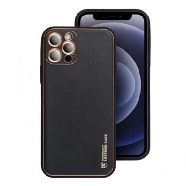 Dėklas "Forcell Leather" skirtas Samsung A037 A03s juodas
