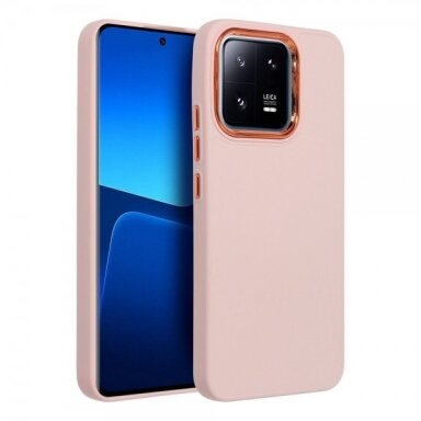 Dėklas "Frame" skirtas Apple iPhone 16 Pro Max rožinis