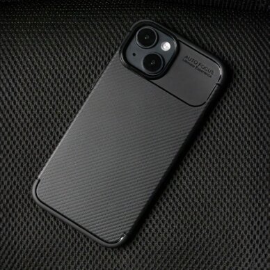 Dėklas "Carbon" skirtas Apple iPhone 16 Pro Max juodas 9