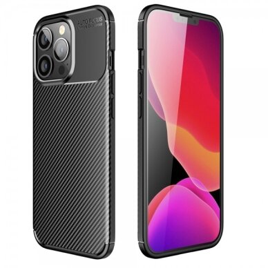Dėklas "Carbon" skirtas Samsung S928 S24 Ultra juodas