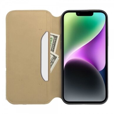 Dėklas "Dual Pocket" skirtas Samsung A145 A14 4G / A146 A14 5G auksinis 3