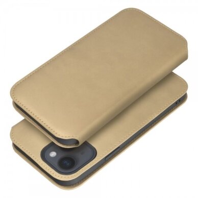 Dėklas "Dual Pocket" skirtas Samsung A155 A15 4G / A156 A15 5G auksinis 2