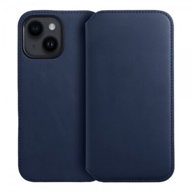 Dėklas "Dual Pocket" skirtas Samsung A356 A35 5G tamsiai mėlynas