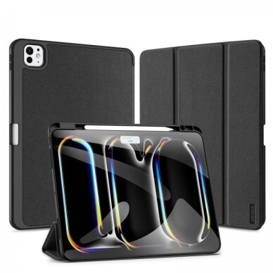 Dėklas Dux Ducis "Domo" skirtas Samsung P610 / P615 / P613 / P619 / P620 / P625 (2020/2022/2024) Tab S6 Lite juodas