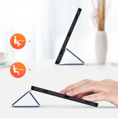 Dėklas Dux Ducis "Domo" skirtas Samsung X820/X826 (Tab S10 Plus) X810/X816 (Tab S9 Plus) X610/X616 (Tab S9 FE Plus) mėlynas 4