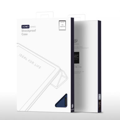 Dėklas Dux Ducis "Domo" skirtas Samsung X820/X826 (Tab S10 Plus) X810/X816 (Tab S9 Plus) X610/X616 (Tab S9 FE Plus) mėlynas 6