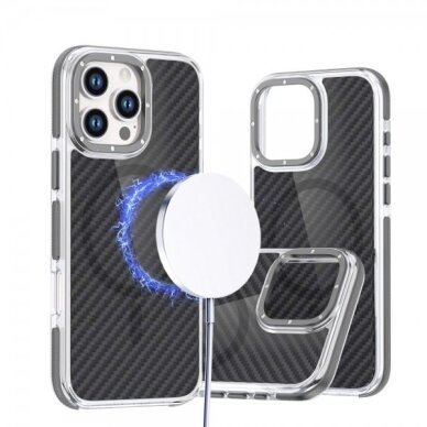 Dėklas "Fiber MagCase" skirtas iPhone 17 pilkas 1