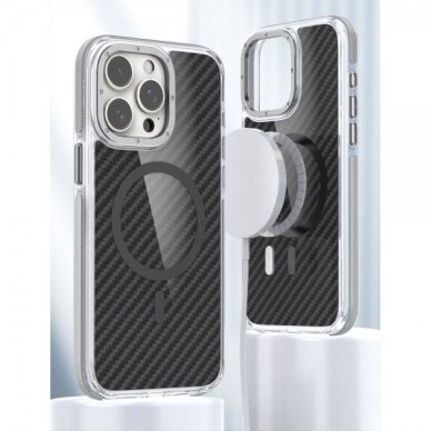 Dėklas "Fiber MagCase" skirtas iPhone 17 pilkas