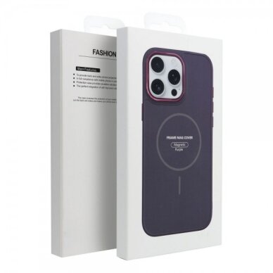 Dėklas "Frame Mag Cover" skirtas iPhone 17 Pro violetinis 4