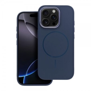 Dėklas "Frame Mag Cover" skirtas iPhone 17 tamsiai mėlynas