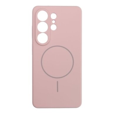 Dėklas "Magsafe Silicone" skirtas Samsung S948 S26 Ultra šviesiai rožinis