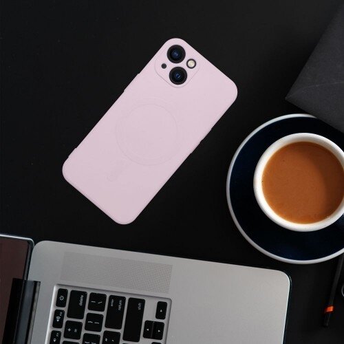 Dėklas "Silicone Mag Cover" skirtas Samsung S942 S26 rožinis 3