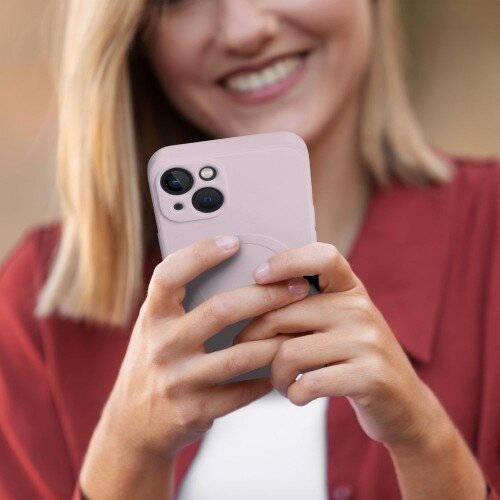 Dėklas "Silicone Mag Cover" skirtas Samsung S942 S26 rožinis 5